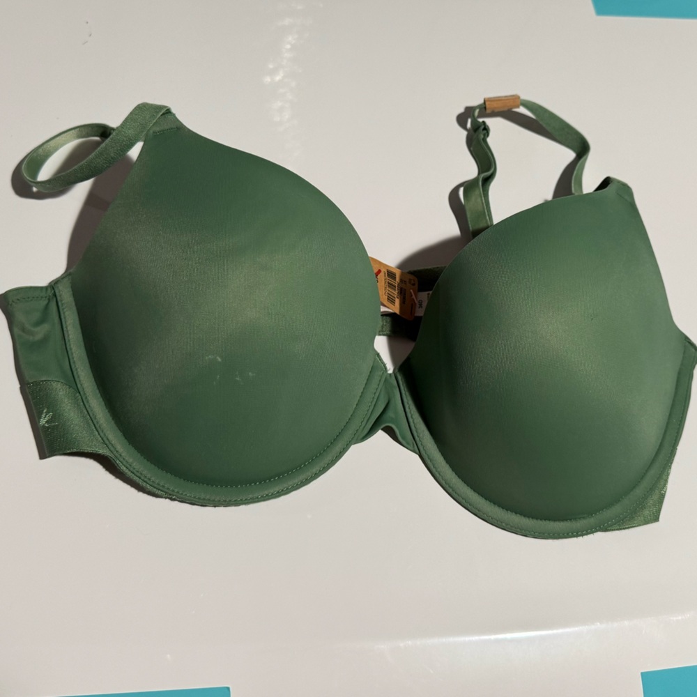 PINK Green Women's Bra